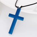 Vintage Cross Pendant Necklace Stainless Steel Necklace New Design Black Chain Pendant Necklace Men Women Necklace