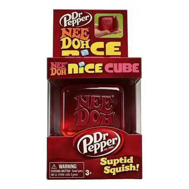Needoh Nice Cube Sensory Fidget Toy Stress Relief Squishy Squeeze Cube Anti-Anxiety Focus Toy for Adults ADHD Autism