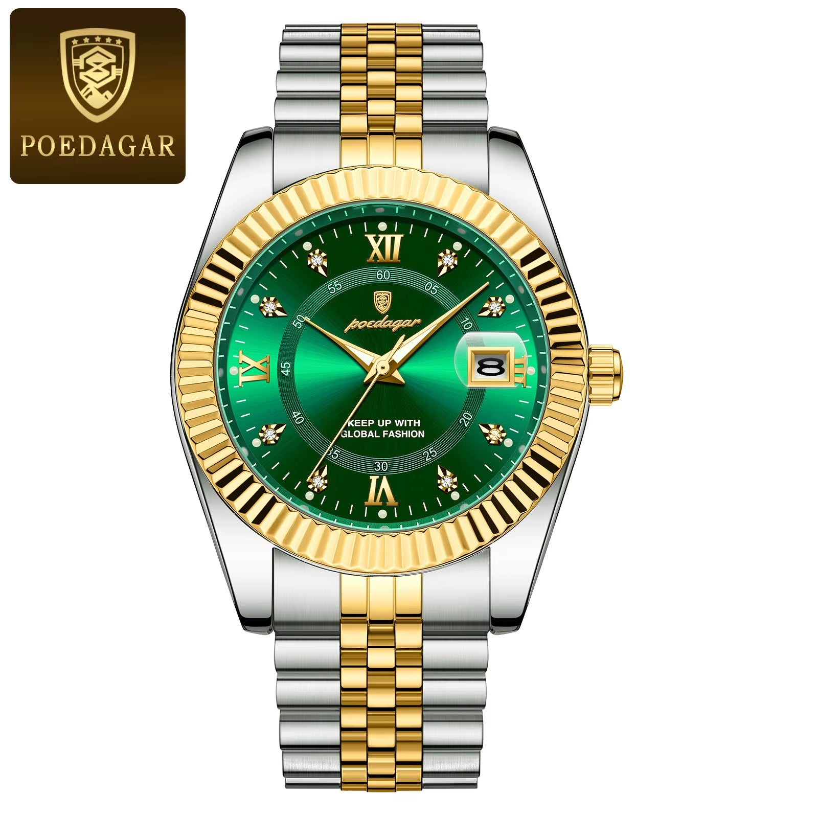 Top Luxury Men'S Watches Stainless Steel Date Business Quartz Man Watch Waterproof Luminous Fashion Watch for Man Reloj